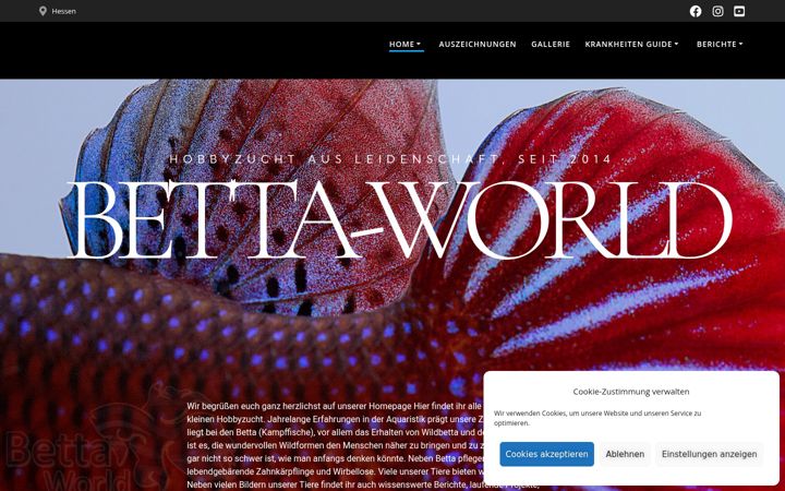 Screenshot of betta-world.de