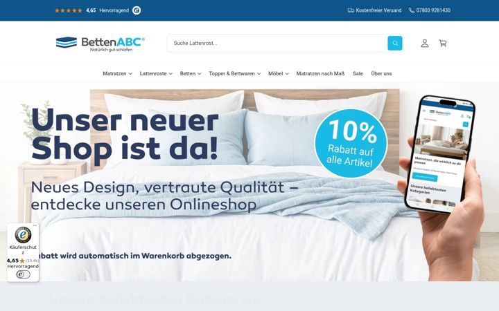Screenshot of betten-abc.de
