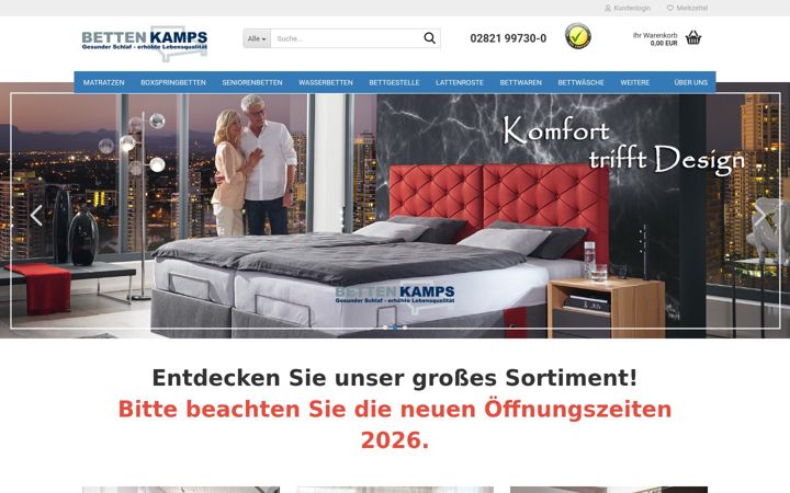 Screenshot of betten-kamps.de