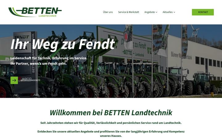 Screenshot of betten-landtechnik.de