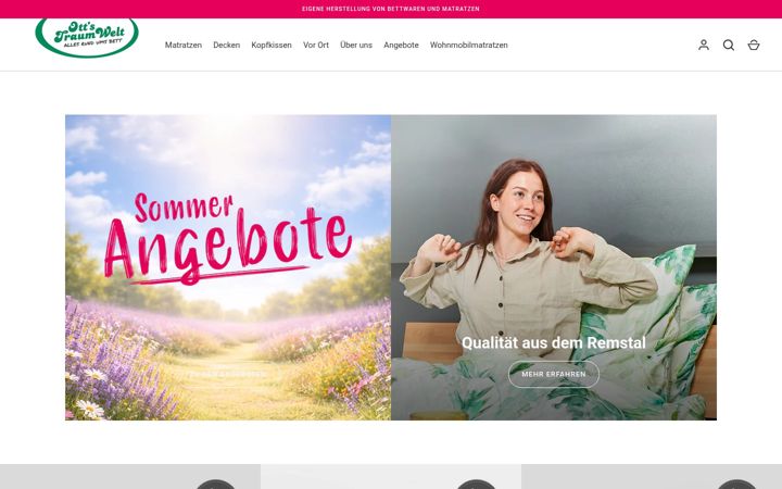Screenshot of betten-ott.de