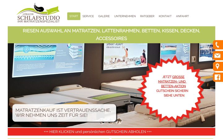 Captură de ecran a betten-studio-loebau.de