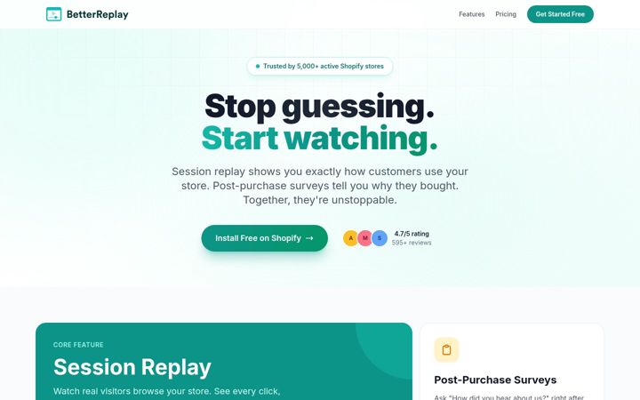 Screenshot of better-replay.com