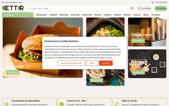 Screenshot of better-shop.ro
