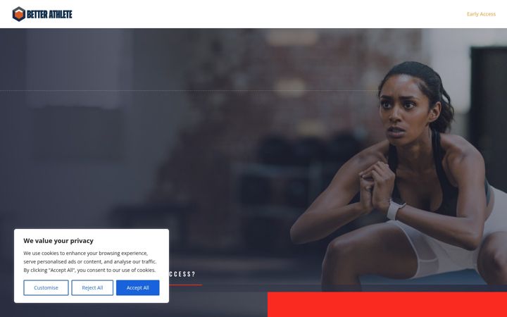 Screenshot of betterathlete.org