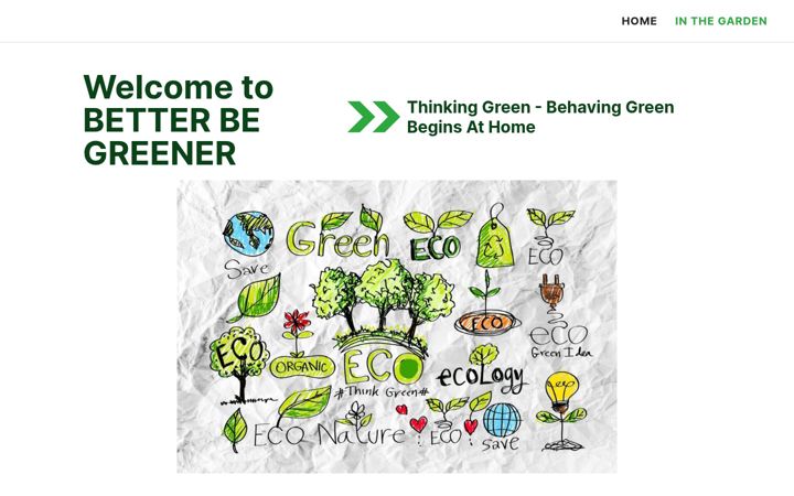 Screenshot of betterbegreener.com
