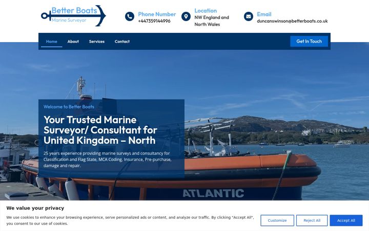 Screenshot of betterboats.uk