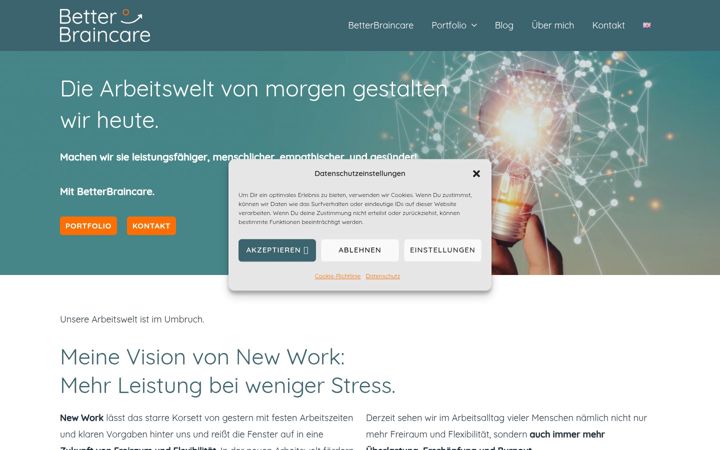 Screenshot of betterbraincare.de