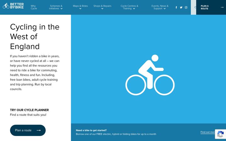 Screenshot of betterbybike.info