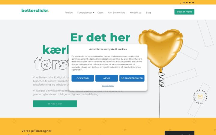 Screenshot of betterclicks.dk