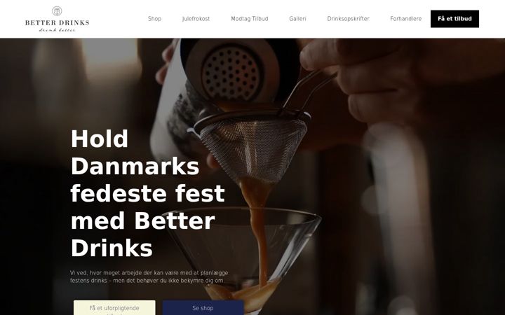 Screenshot of betterdrinks.dk