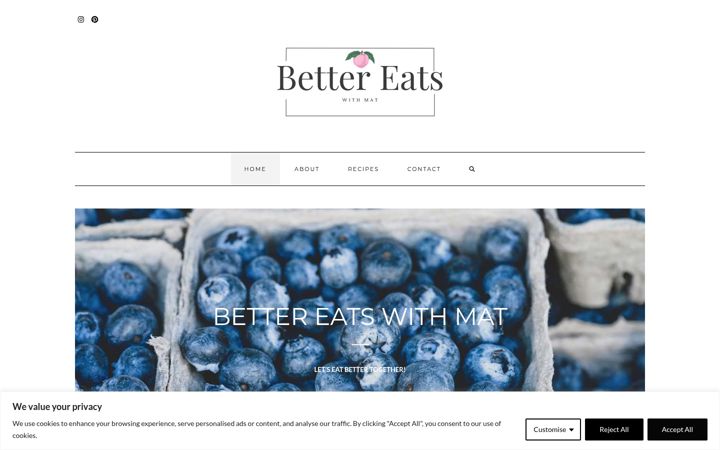 Screenshot of bettereatswithmat.dk