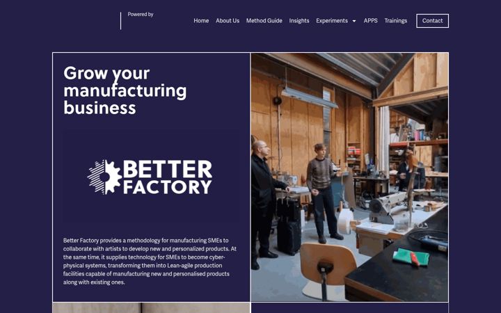 Screenshot of betterfactory.eu
