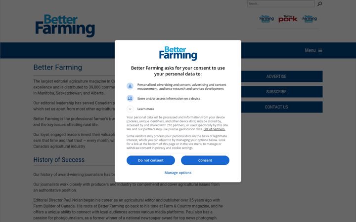Screenshot of betterfarming.com