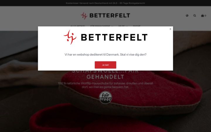 Skjermbilde av betterfelt.de