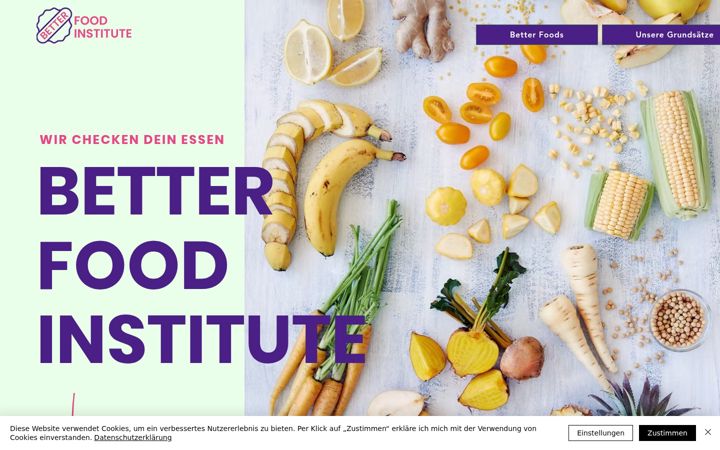 Screenshot of betterfoodinstitute.org