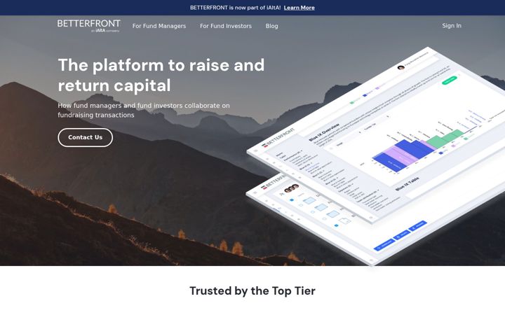 Screenshot of betterfront.io