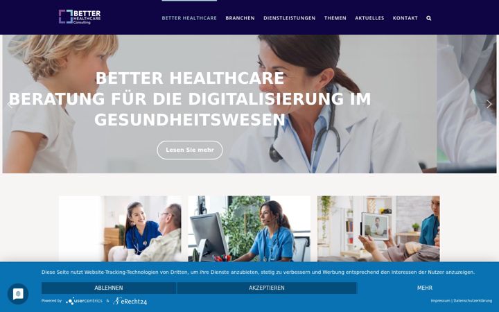 Skjermbilde av betterhealthcare.de