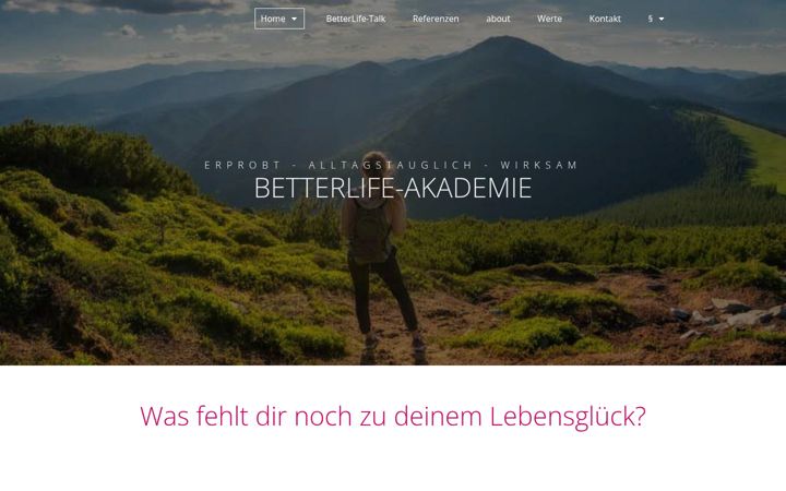 Screenshot of betterlife-akademie.de
