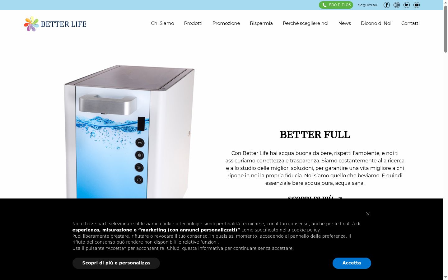 Sutikimo reklamjuostės, rodytos prieš bet kokią sąveiką, ekrano kopija