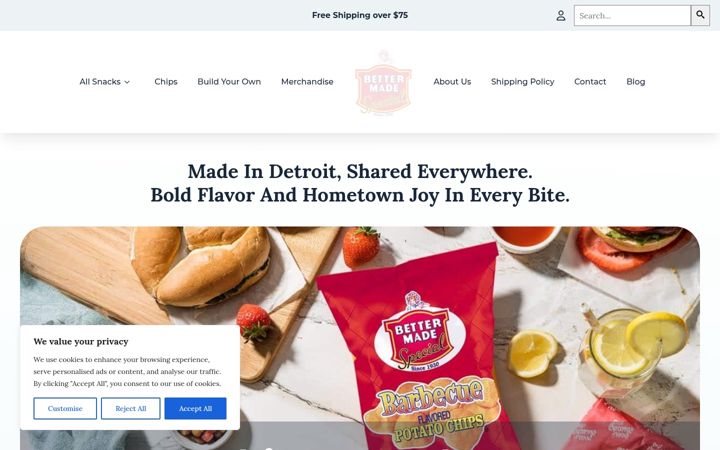 Screenshot of bettermade.com