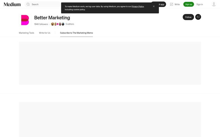 Screenshot of bettermarketing.pub