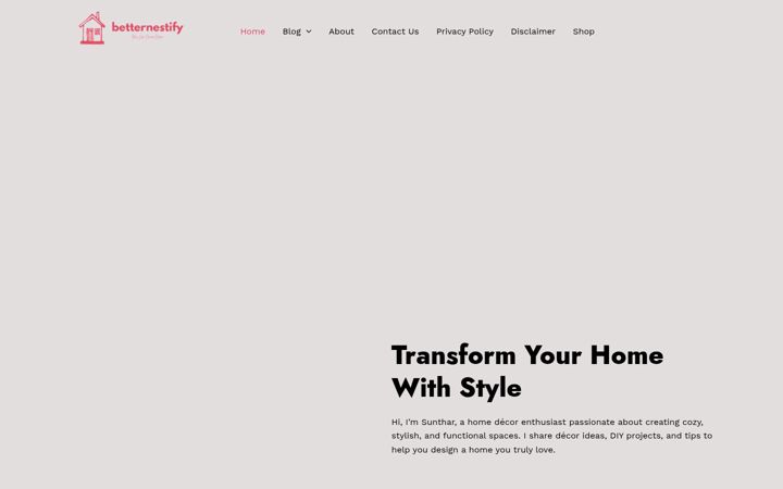 Screenshot of betternestify.com