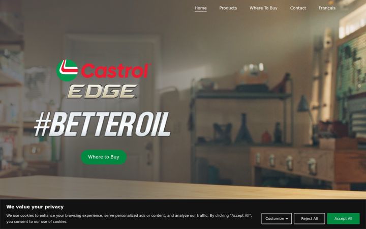 Screenshot of betteroil.ca