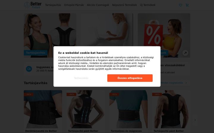 Screenshot of betterposture.hu