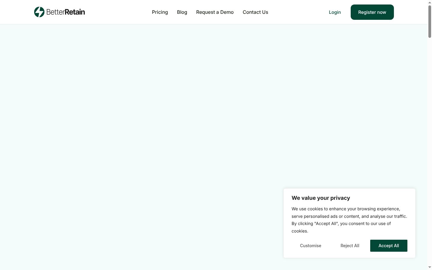 Screenshot tal-banner tal-kunsens muri qabel kwalunkwe interazzjoni