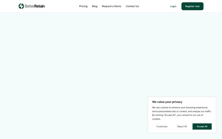 Screenshot of betterretain.com