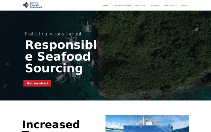 Screenshot of betterseafoodph.org
