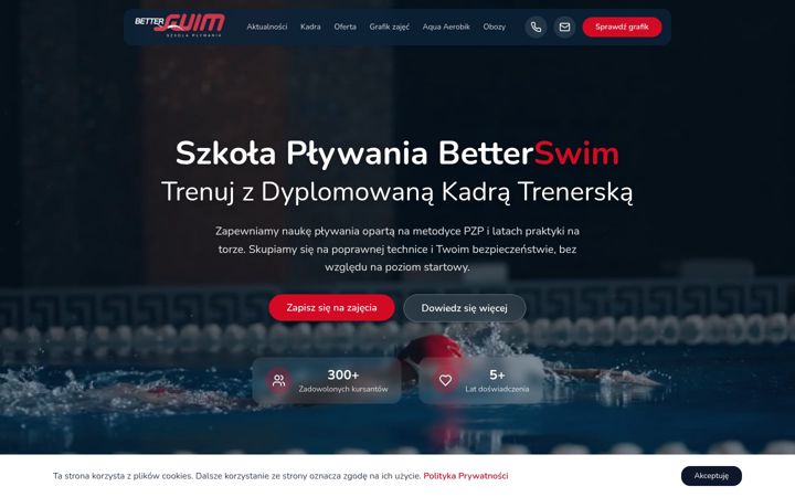 Screenshot of betterswim.pl
