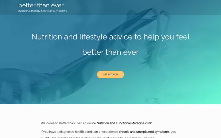 Screenshot of betterthanever.co.uk