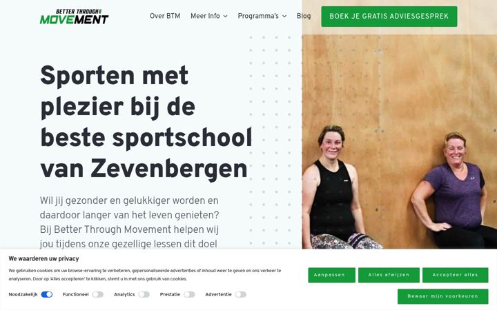 Screenshot of betterthroughmovement.nl