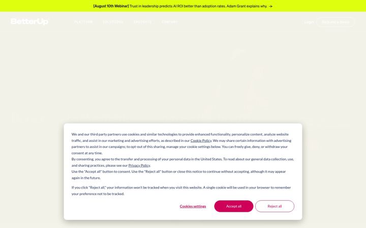 Zrzut ekranu betterup.com
