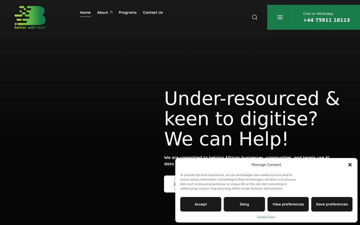 Screenshot of betterwithtech.net