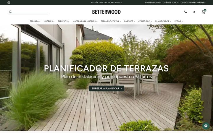 Screenshot of betterwood.es