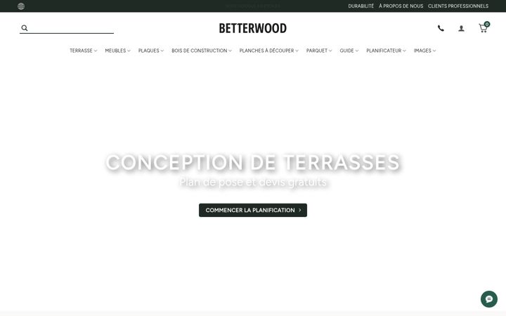 Screenshot of betterwood.fr