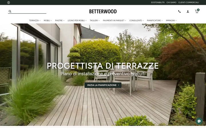 Screenshot of betterwood.it