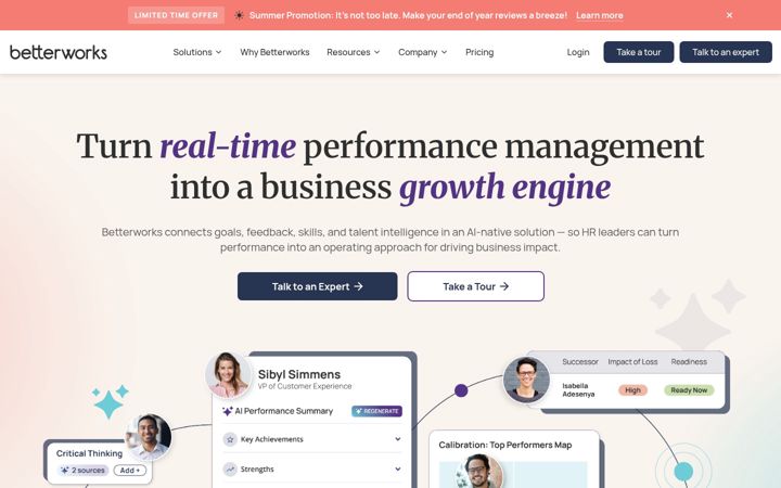 Screenshot of betterworks.com