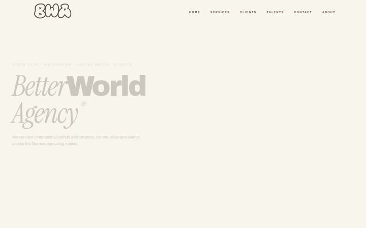 Screenshot of betterworldagency.de