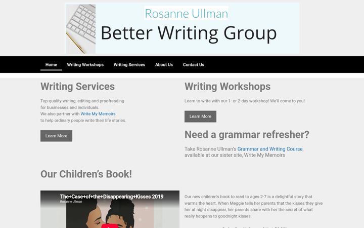 Screenshot of betterwritinggroup.com