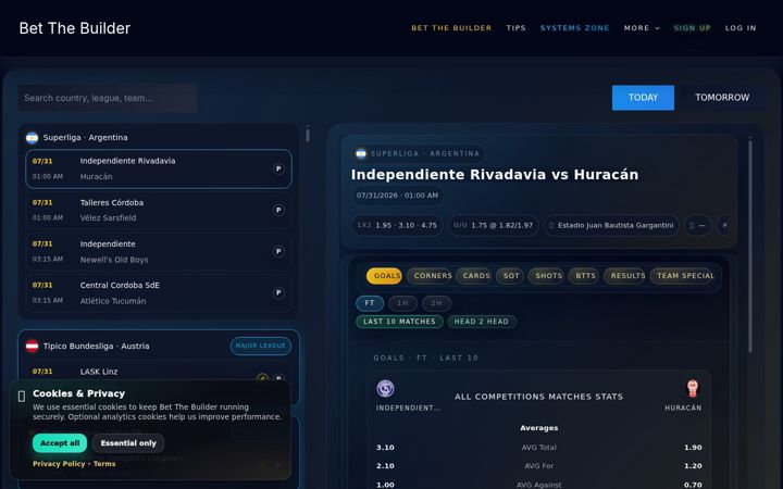 Screenshot of betthebuilder.com