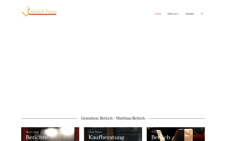 Skjermbilde av bettich-piano.de