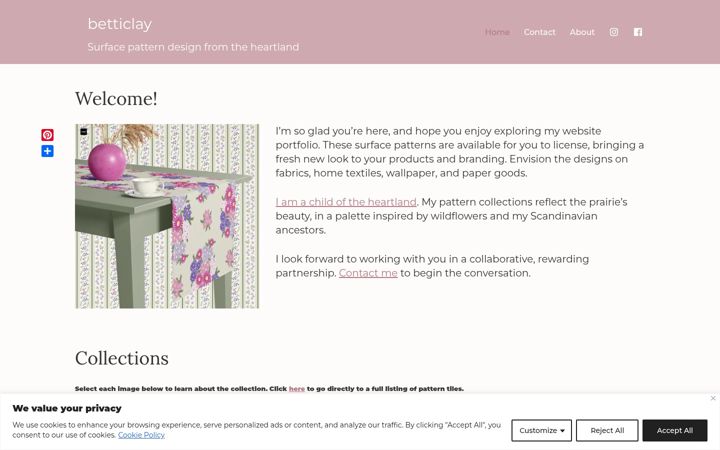 Screenshot of betticlay.com