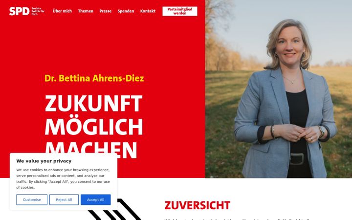 Screenshot of bettina-ahrens-diez.de