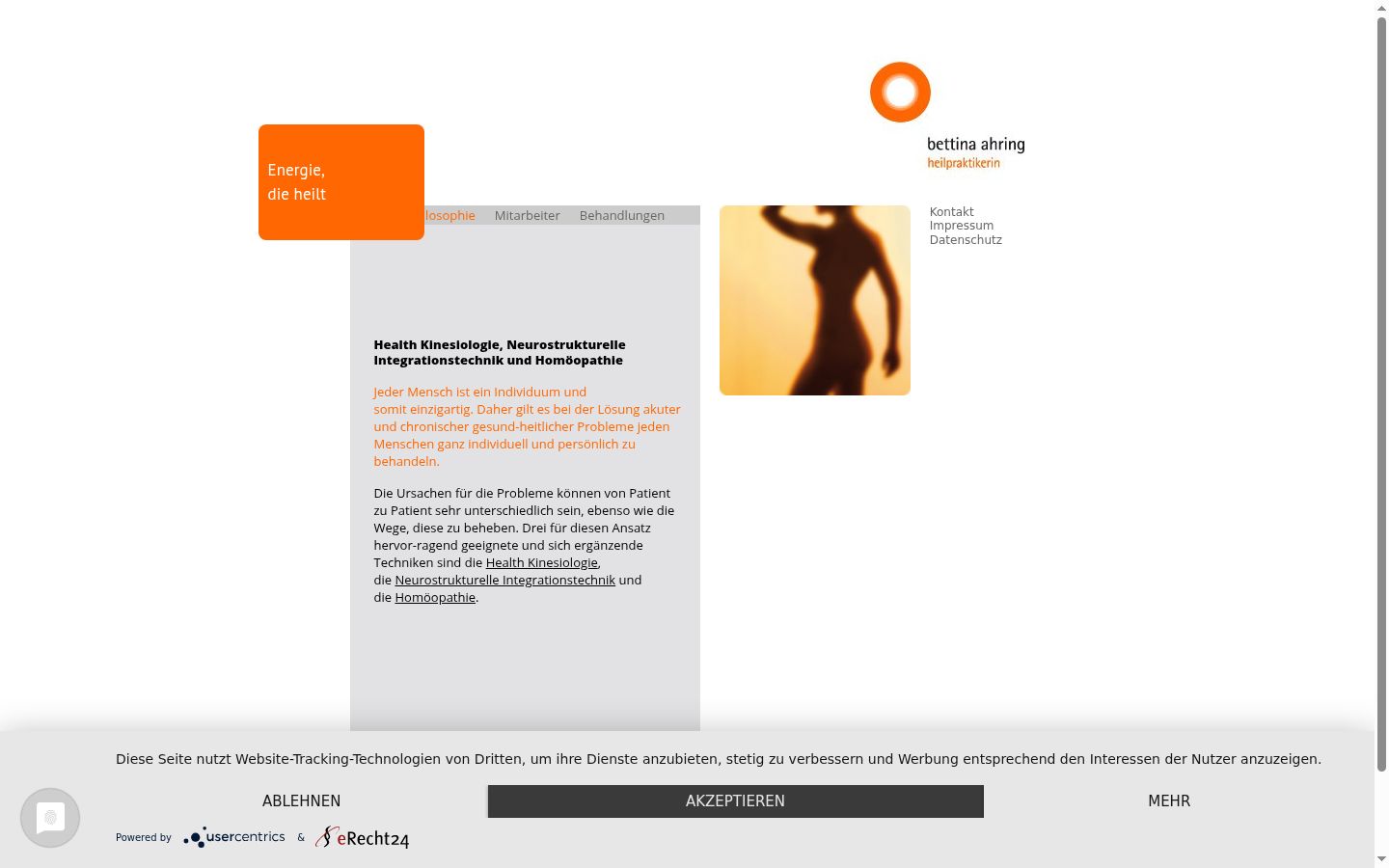 Capture d'écran de la bannière de consentement affichée avant toute interaction