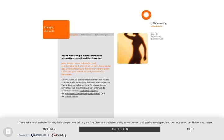 Screenshot of bettina-ahring.de