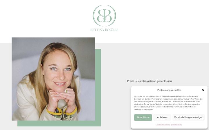Screenshot of bettina-bogner.at